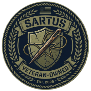 SARTUS Services Inc badge: veteran-owned, established 2025